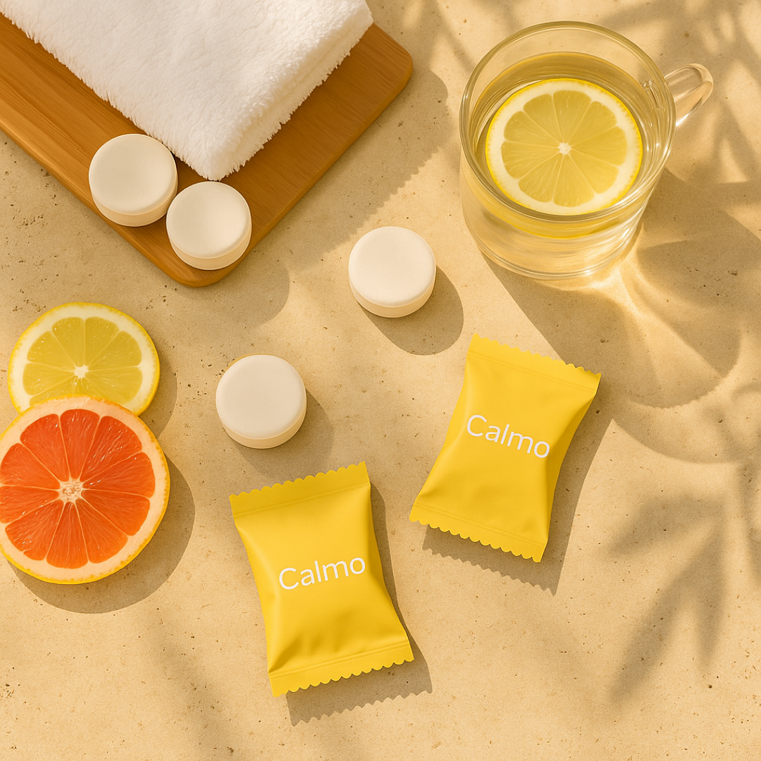 Calmo – טבליית ספא טבעית למקלחת