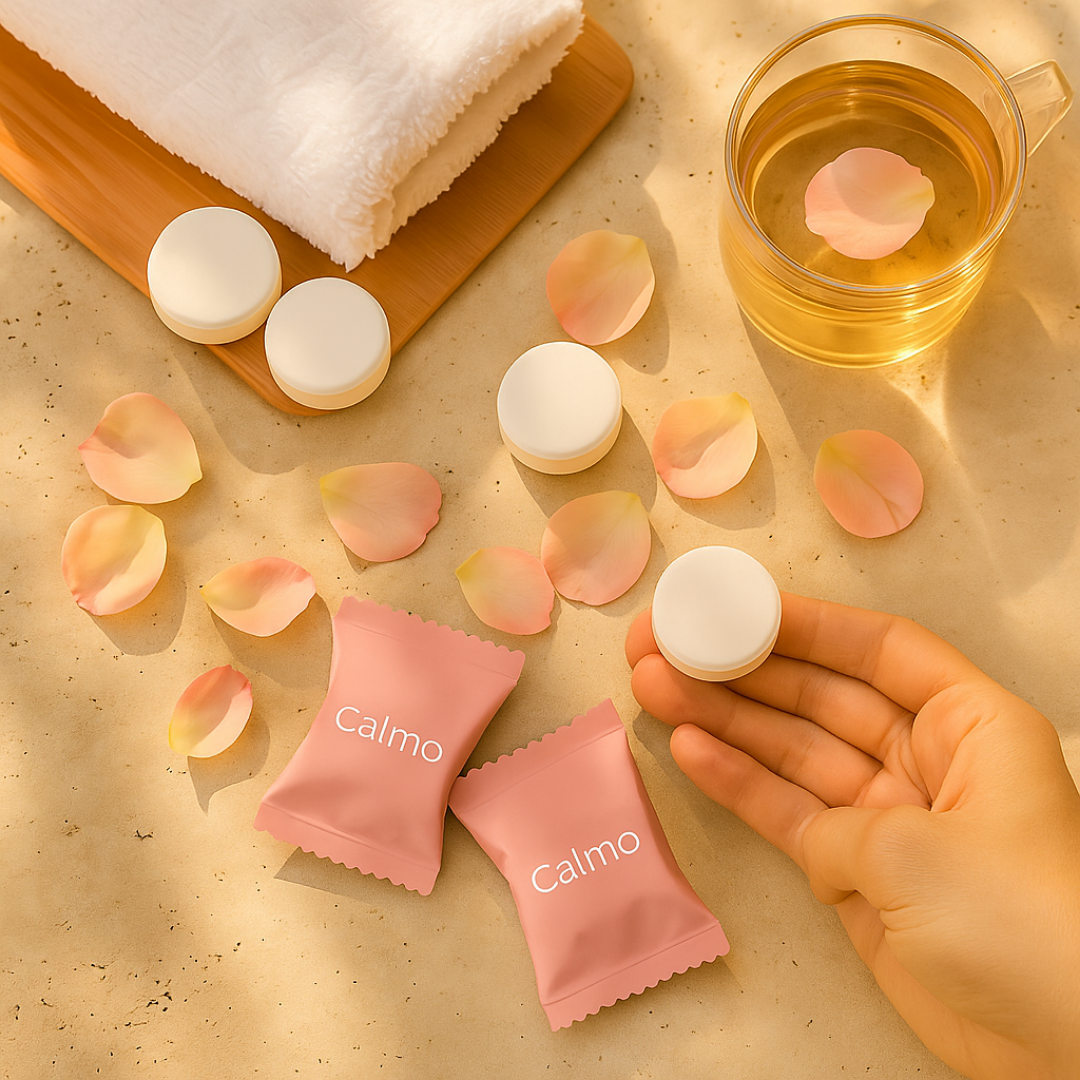 Calmo – טבליית ספא טבעית למקלחת