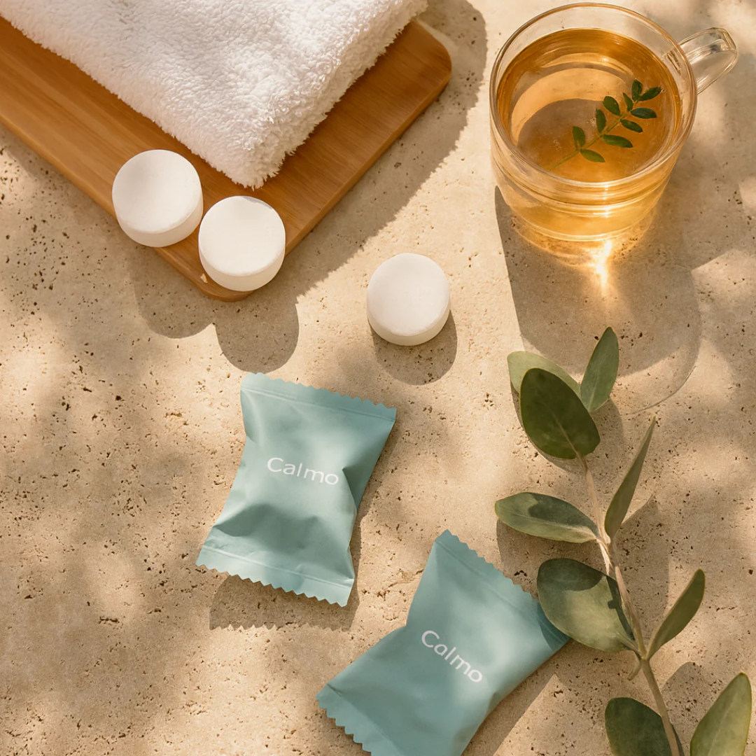 Calmo – טבליית ספא טבעית למקלחת
